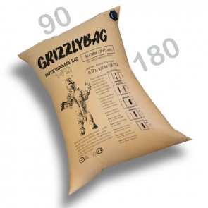 GrizzlyBag® Stausack 1-PLY Kraftpapier Schnellbefüllung - 90 x 180