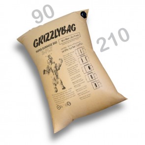 GrizzlyBag® Stausack 2-PLY Kraftpapier Schnellbefüllung - 90 x 210
